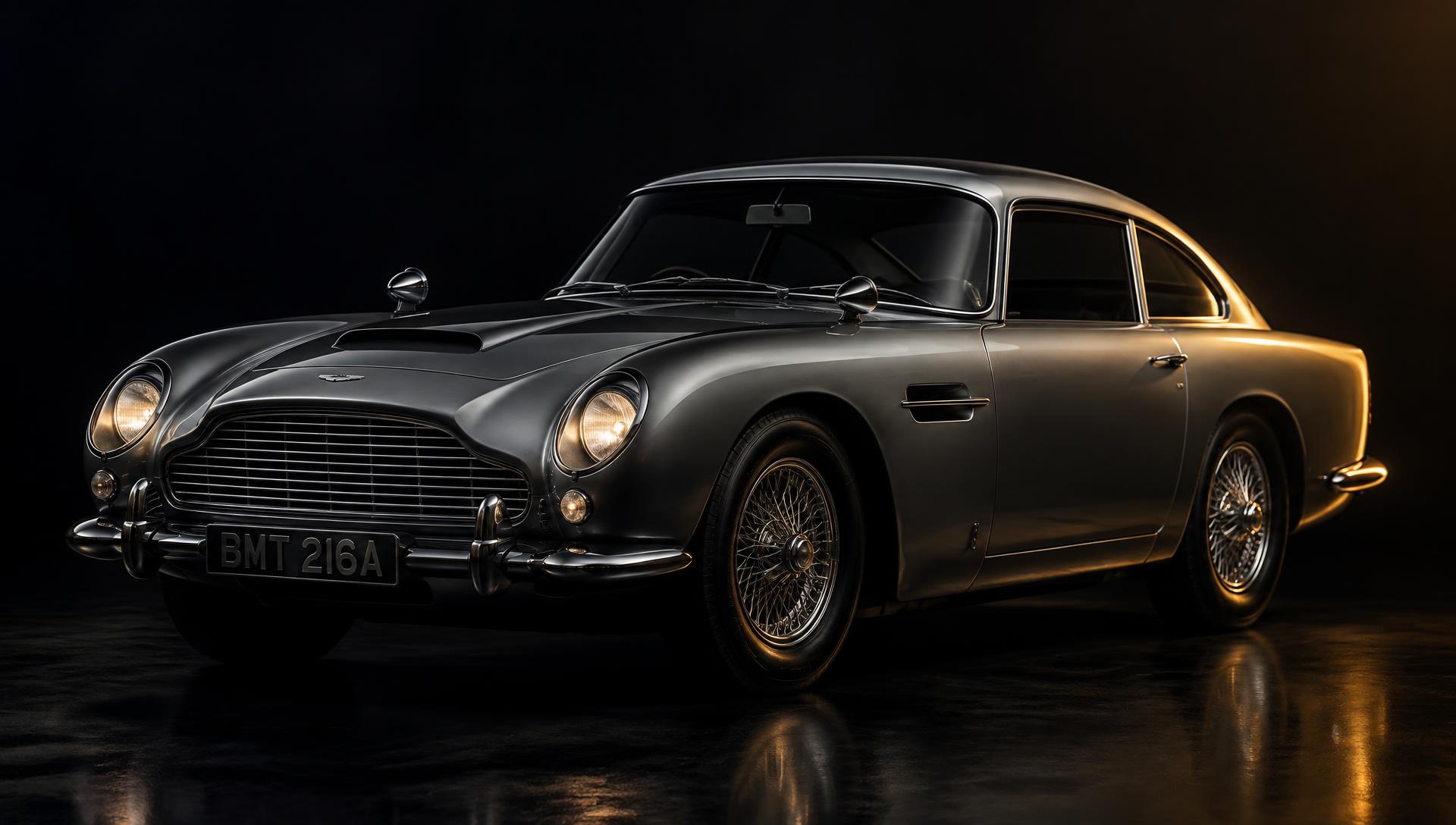 Klassischer Grand Tourer im Studiolicht